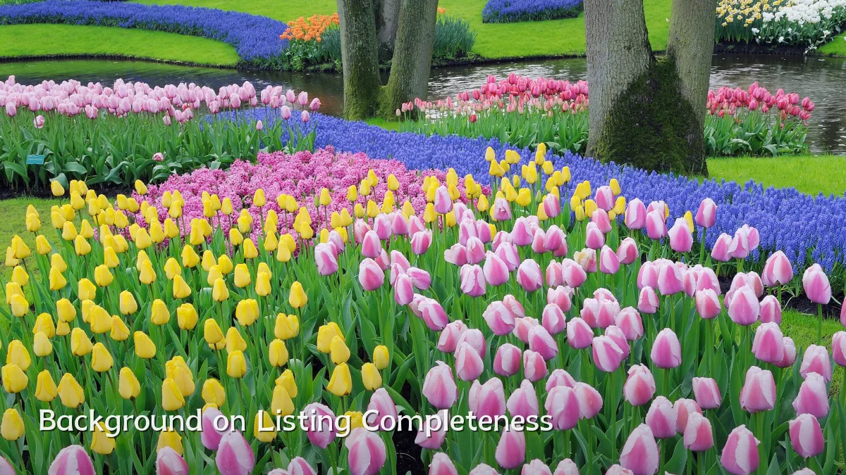 Background on Listing Completeness