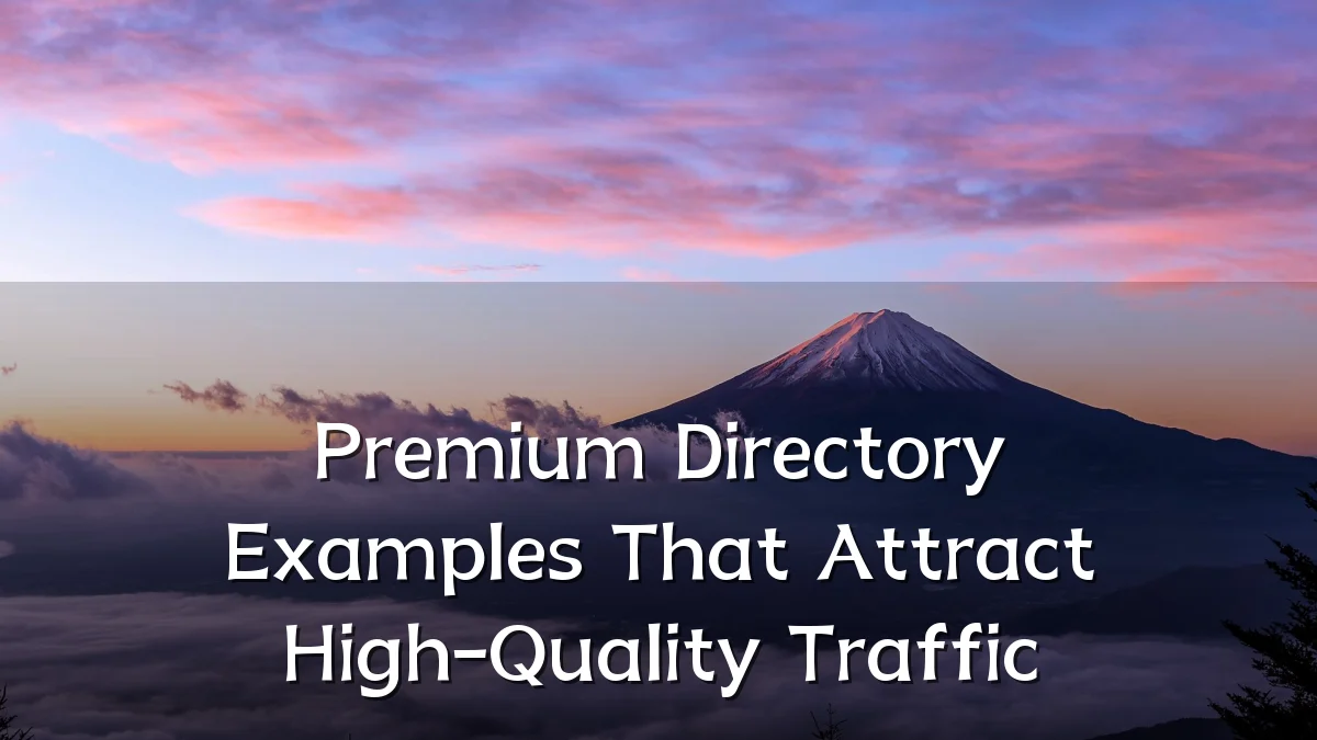 Premium Directory Examples That Attract High-Quality Traffic