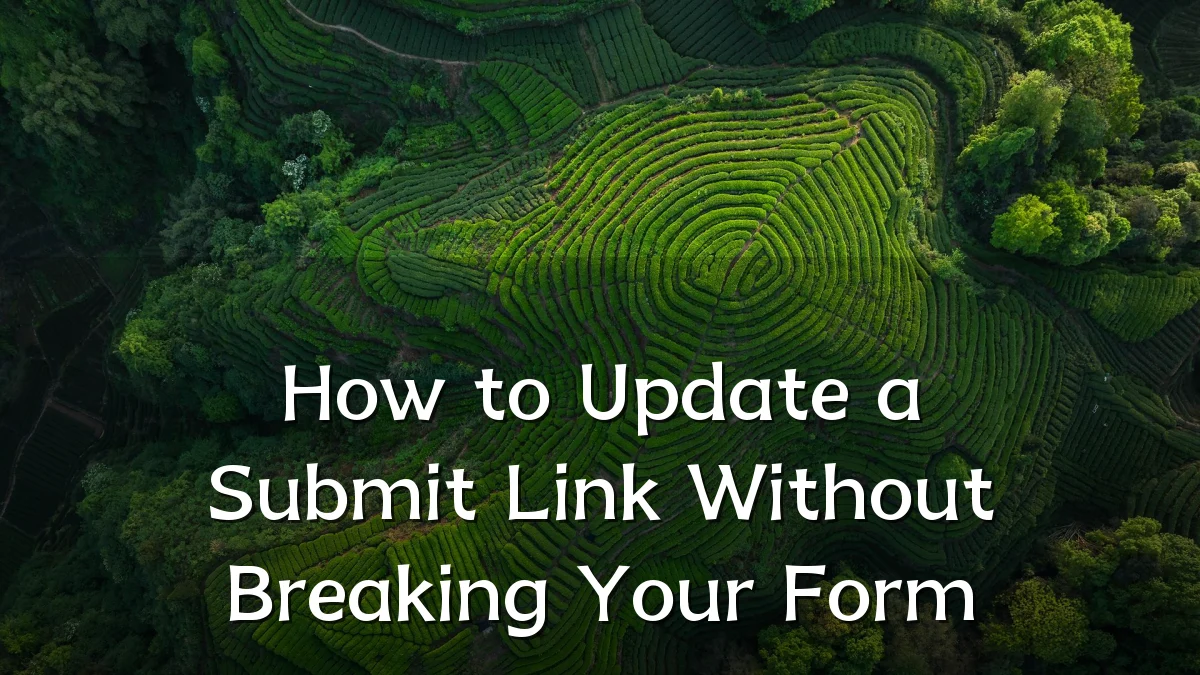 How to Update a Submit Link Without Breaking Your Form