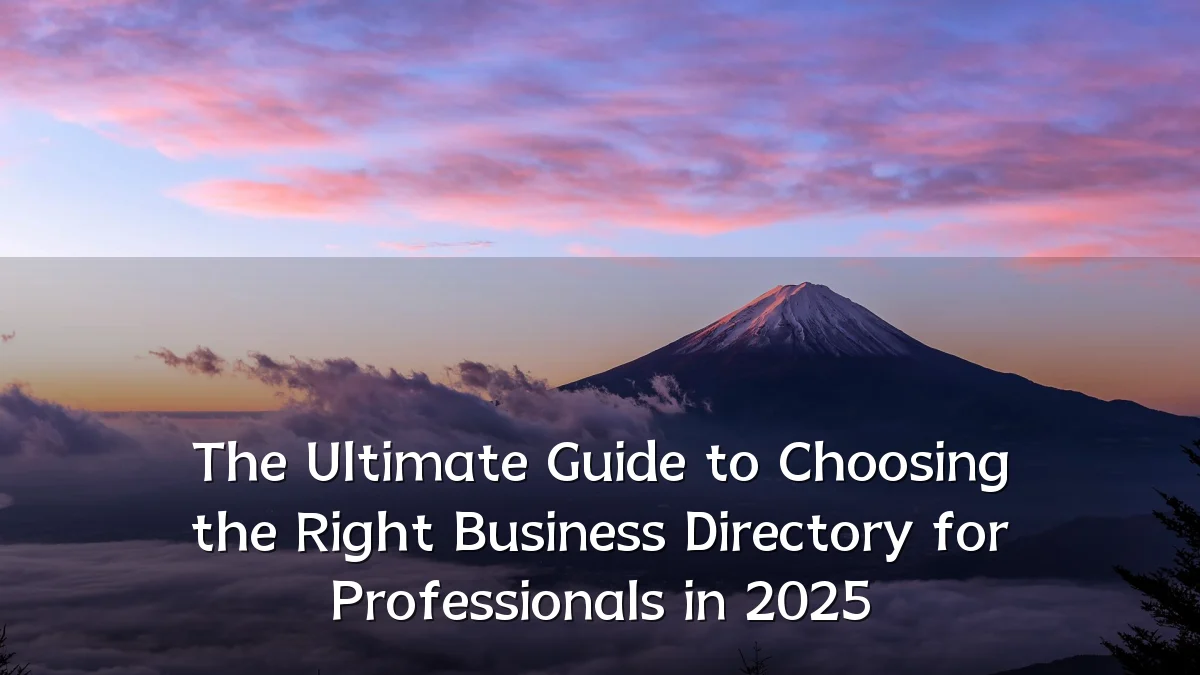 The Ultimate Guide to Choosing the Right Business Directory for Professionals in 2025